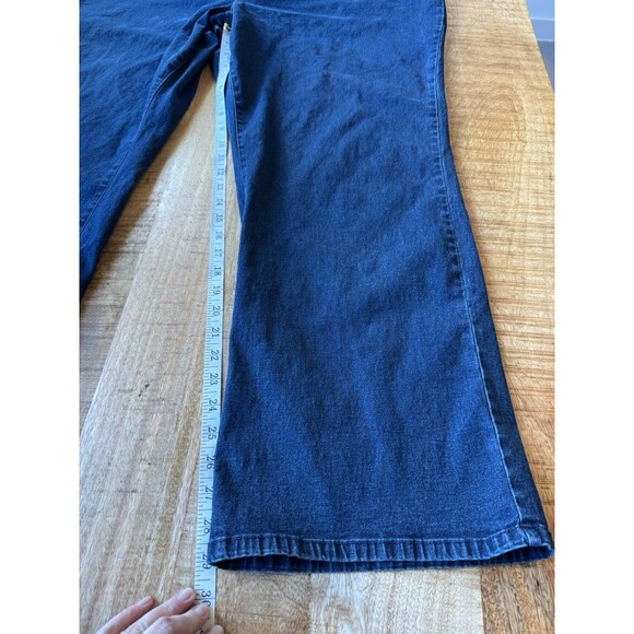 Jessica London Women's Pull On Straight Leg Jeans High Rise Elastic Waist Sz 30 - Picture 9 of 9